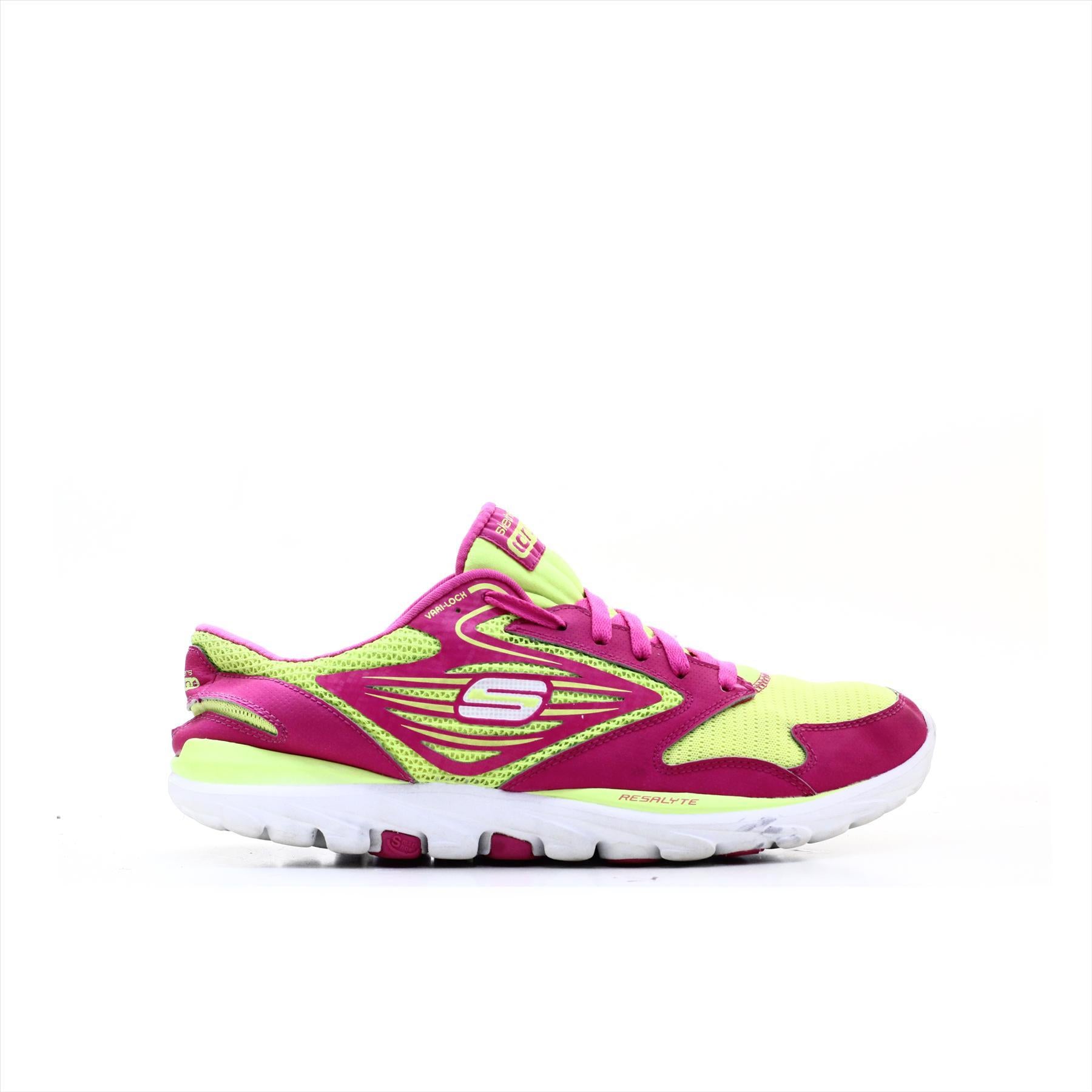 Skechers go store run pink yellow