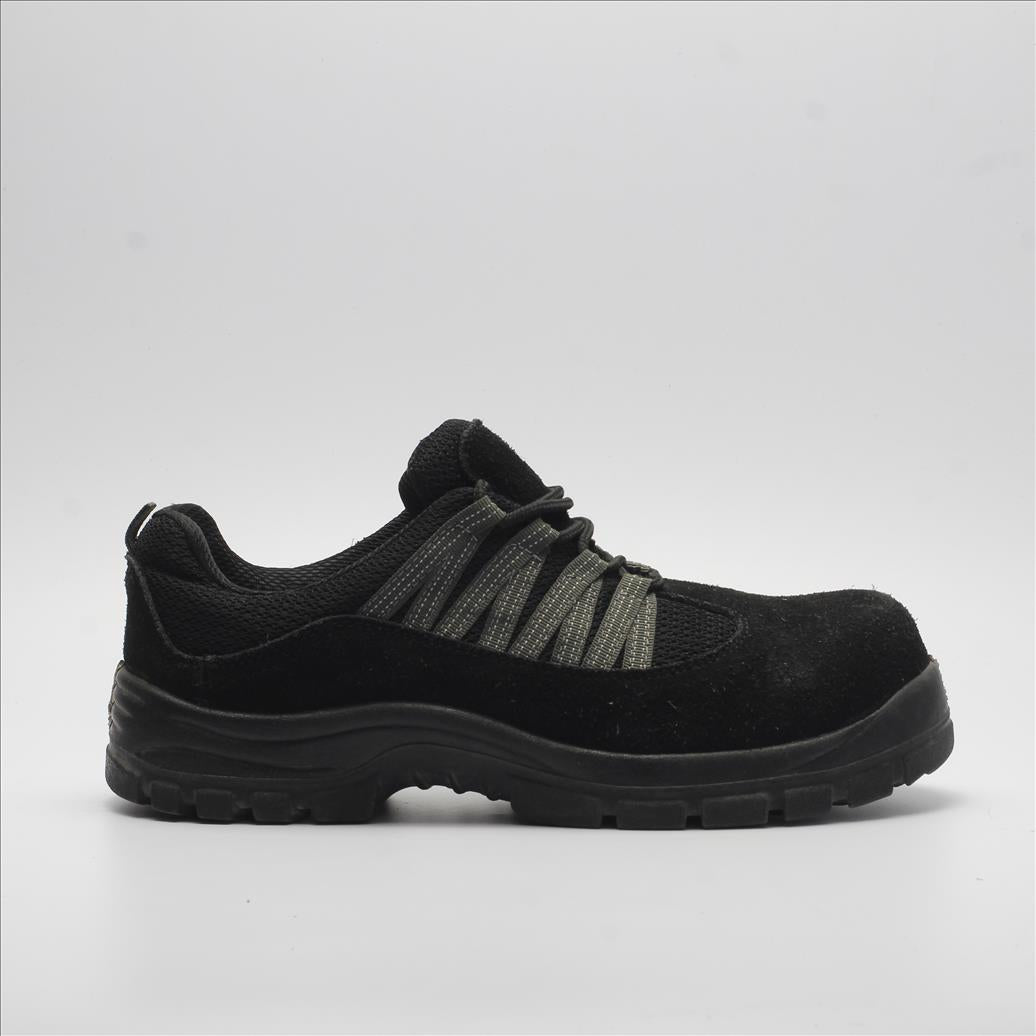 BLACK SUEDE STEEL TOE SAFETY SHOES (Original USA Imported)