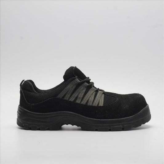 BLACK SUEDE STEEL TOE SAFETY SHOES (Original USA Imported)