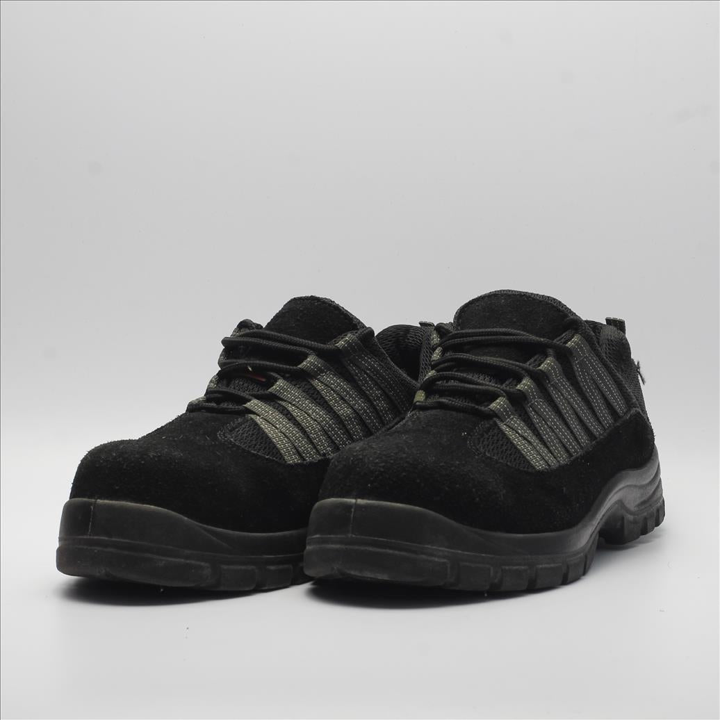 BLACK SUEDE STEEL TOE SAFETY SHOES (Original USA Imported)