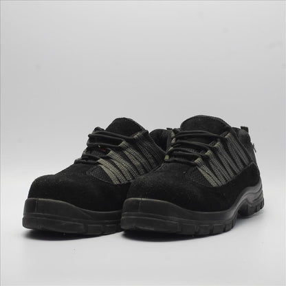BLACK SUEDE STEEL TOE SAFETY SHOES (Original USA Imported)