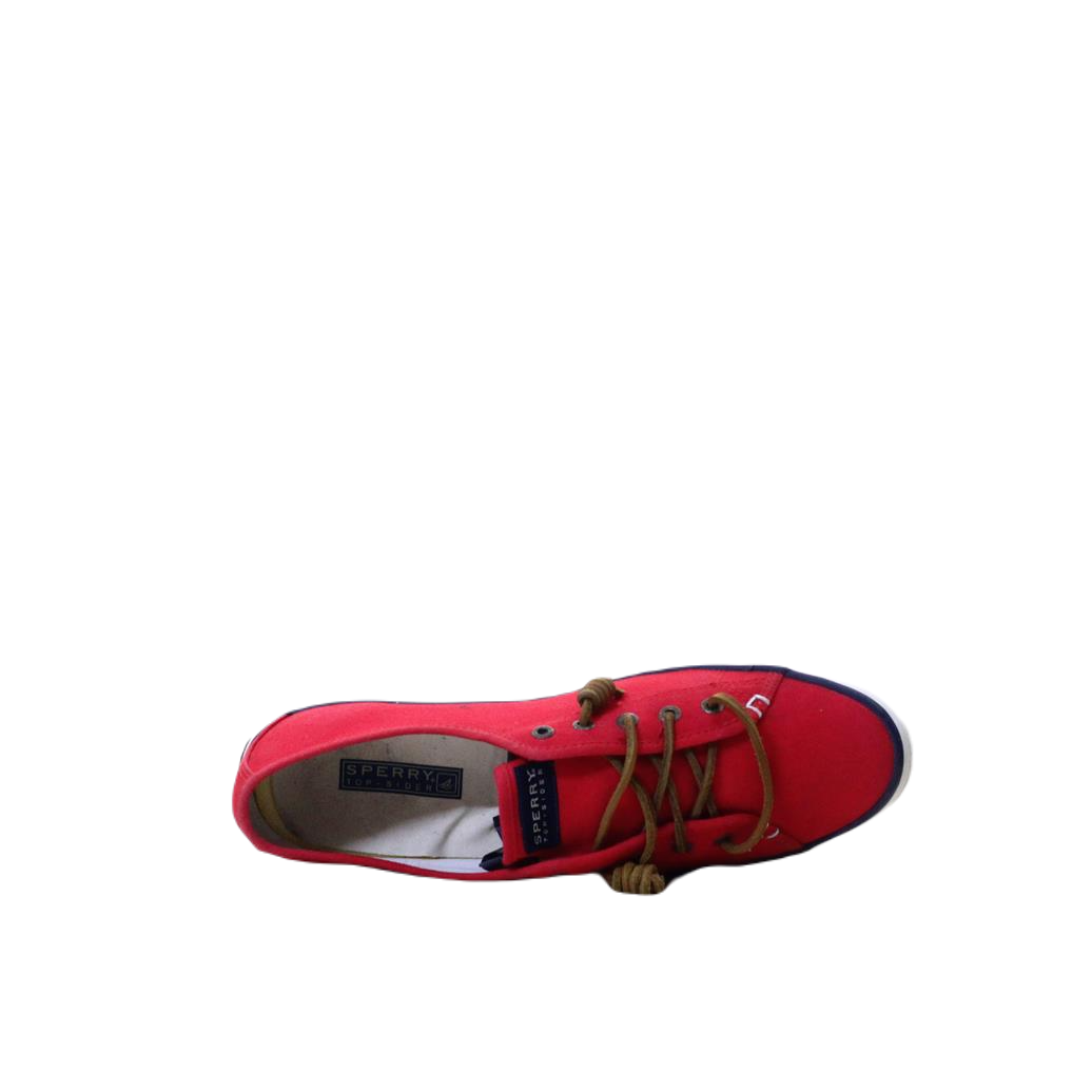 Red 2025 sperry topsiders
