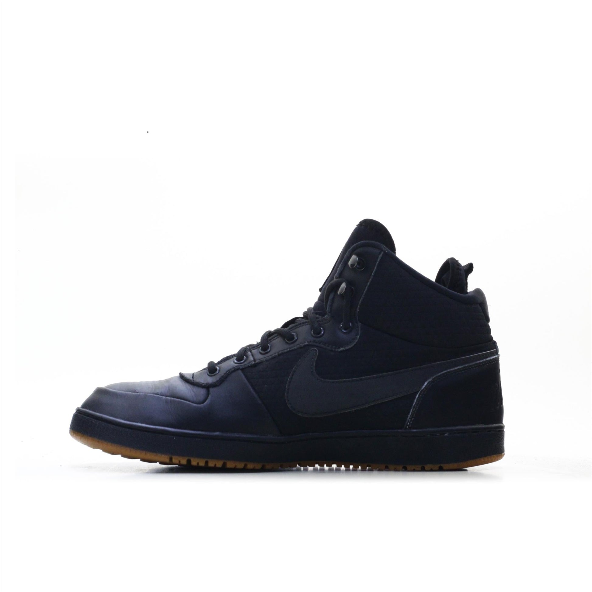 NIKE COURT BOROUGH MID TRIPPLE BLACK (Original USA Imported)