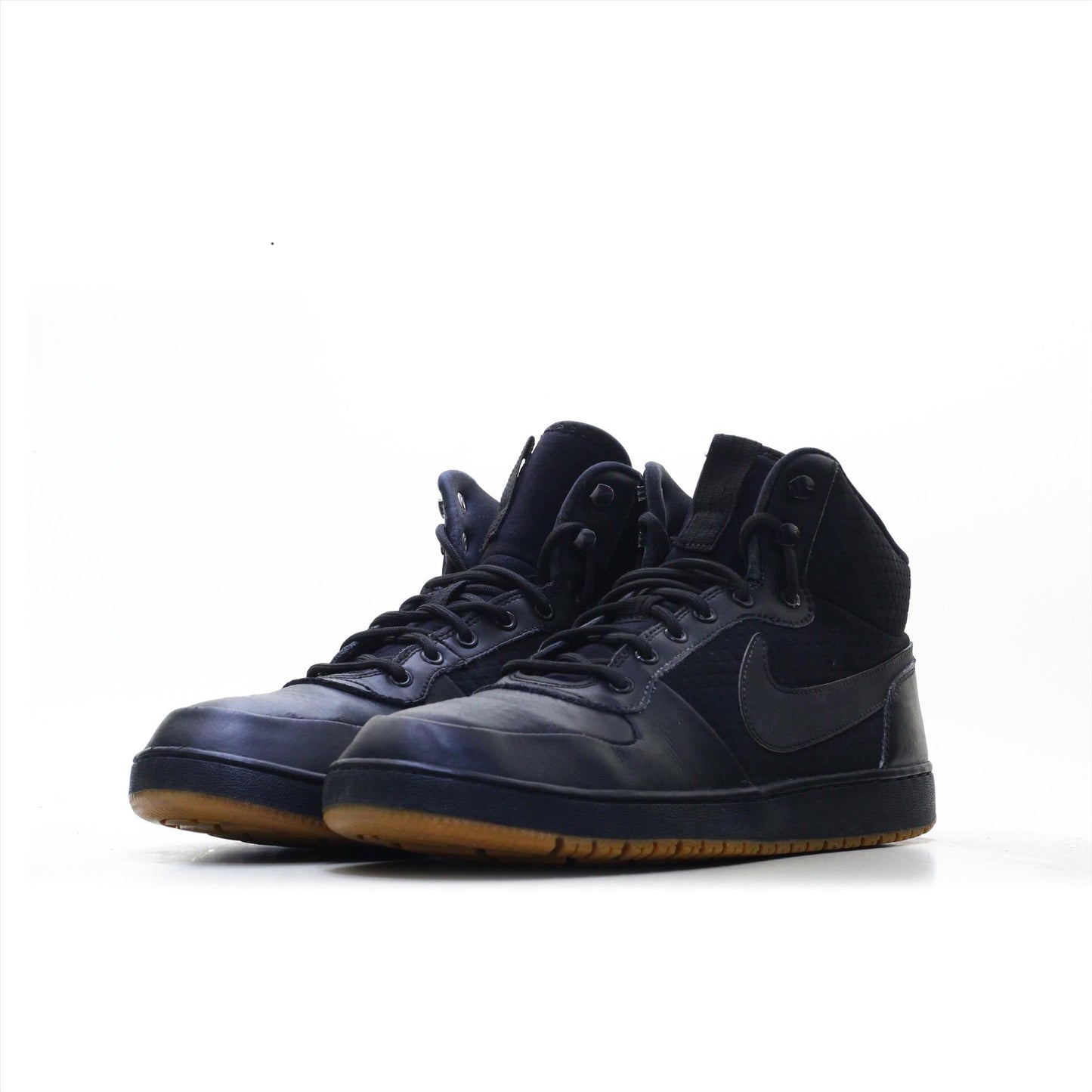 NIKE COURT BOROUGH MID TRIPPLE BLACK (Original USA Imported)